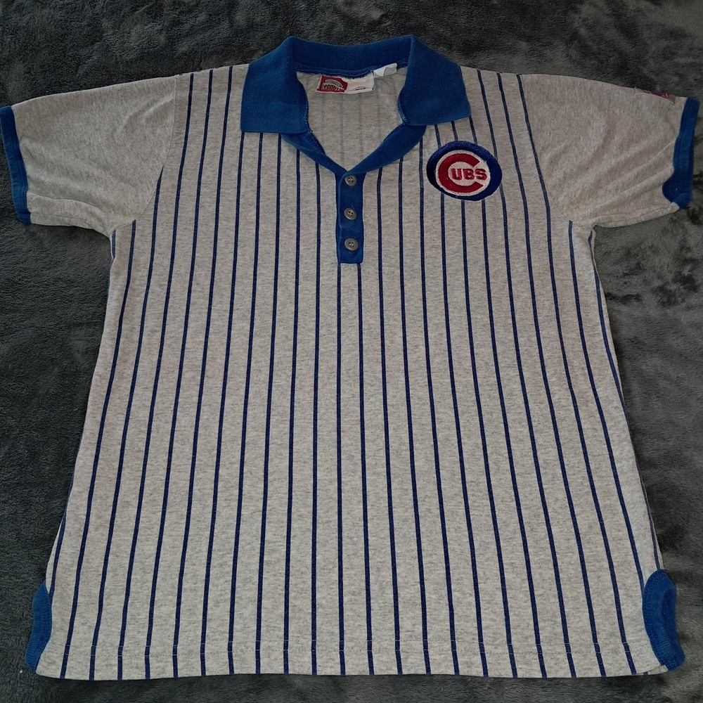 Vintage Chicago Cubs Polo Shirt Youth 14-16